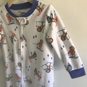 8/$25 Carter’s Fleece Footsie Pajama Monkeys Ski…